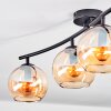 Koyoto Deckenleuchte Glas 15 cm Bernsteinfarben, 4-flammig