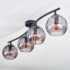 Koyoto Deckenleuchte Glas 15 cm Rauchfarben, 4-flammig