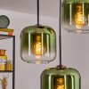 Lauden Hängeleuchte Glas 20 cm Grün, Klar, 3-flammig