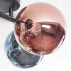 Chehalis Deckenleuchte Glas 15 cm Blau, Grün, Kupferfarben, 4-flammig