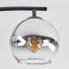 Koyoto Deckenleuchte Glas 15 cm Chrom, Klar, Rauchfarben, 4-flammig