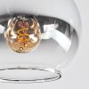 Koyoto Deckenleuchte Glas 15 cm Chrom, Klar, Rauchfarben, 4-flammig