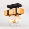Sernadelo Deckenleuchte Glas 15 cm Naturfarben, Schwarz, 1-flammig