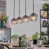 Koyoto Hängeleuchte Glas 15 cm Klar, Rauchfarben, 4-flammig