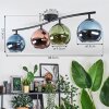 Koyoto Deckenleuchte Glas 15 cm Blau, Grün, Kupferfarben, 4-flammig