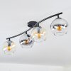 Koyoto Deckenleuchte Glas 15 cm Bernsteinfarben, Klar, Rauchfarben, 4-flammig