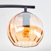 Koyoto Deckenleuchte Glas 15 cm Bernsteinfarben, 4-flammig
