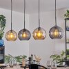 Koyoto Hängeleuchte Glas 25 cm Bernsteinfarben, Rauchfarben, 4-flammig