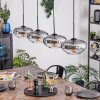 Mertola Hängeleuchte Glas 25 cm Klar, Rauchfarben, 4-flammig