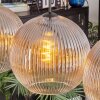 Koyoto Hängeleuchte Glas 30 cm Bernsteinfarben, Klar, 4-flammig