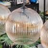 Koyoto Hängeleuchte Glas 30 cm Bernsteinfarben, Klar, 4-flammig