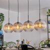 Koyoto Hängeleuchte Glas 30 cm Bernsteinfarben, Klar, 4-flammig