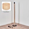 Cavaca Stehleuchte 35 cm Naturfarben, Schwarz, 1-flammig