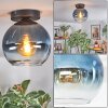Koyoto Deckenleuchte Glas 20 cm Blau, Klar, 1-flammig