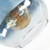 Koyoto Deckenleuchte Glas 20 cm Blau, Klar, 1-flammig