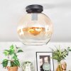 Koyoto Deckenleuchte Glas 25 cm Bernsteinfarben, Klar, 1-flammig