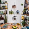 Lauden Hängeleuchte Glas 20 cm Blau, Grün, Klar, Kupferfarben, Rauchfarben, 4-flammig