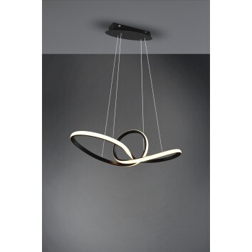 Reality Sansa Pendelleuchte LED Schwarz, 1-flammig