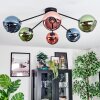 Koyoto Deckenleuchte Glas 15 cm Blau, Grün, Kupferfarben, 6-flammig