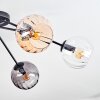 Koyoto Deckenleuchte Glas 15 cm Bernsteinfarben, Klar, Rauchfarben, 6-flammig
