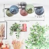 Chehalis Deckenleuchte Glas 15 cm Blau, Grün, Kupferfarben, 5-flammig