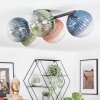 Chehalis Deckenleuchte Glas 15 cm Blau, Grün, Klar, Kupferfarben, 5-flammig