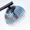 Chehalis Deckenleuchte Glas 12 cm Blau, Grün, Klar, Kupferfarben, 3-flammig