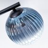 Chehalis Deckenleuchte Glas 15 cm Blau, Grün, Klar, Kupferfarben, 3-flammig
