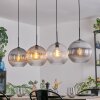 Koyoto Hängeleuchte Glas 30 cm Bernsteinfarben, Klar, Rauchfarben, 4-flammig