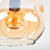 Ripoll Deckenleuchte Glas 15 cm Bernsteinfarben, Klar, Rauchfarben, 4-flammig