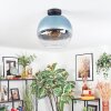 Koyoto Deckenleuchte Glas 30 cm Blau, Klar, 1-flammig