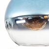 Koyoto Deckenleuchte Glas 30 cm Blau, Klar, 1-flammig