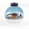 Koyoto Deckenleuchte Glas 30 cm Blau, Klar, 1-flammig
