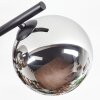 Chehalis Deckenleuchte Glas 15 cm Chrom, Rauchfarben, 5-flammig