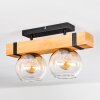 Sernadelo Deckenleuchte Glas 15 cm Naturfarben, Schwarz, 2-flammig