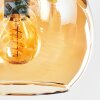 Koyoto Deckenleuchte Glas 15 cm Bernsteinfarben, Chrom, Klar, Rauchfarben, 4-flammig