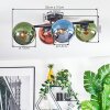 Koyoto Deckenleuchte Glas 15 cm Blau, Grün, Kupferfarben, 4-flammig