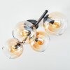 Koyoto Deckenleuchte Glas 15 cm Bernsteinfarben, Klar, 4-flammig