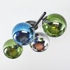 Gastor Deckenleuchte Glas 15 cm Blau, Chrom, Grün, Rauchfarben, 4-flammig