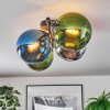 Gastor Deckenleuchte Glas 15 cm Blau, Chrom, Grün, Rauchfarben, 4-flammig