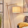 Soungou Stehleuchte 38 cm Naturfarben, Weiß, 1-flammig