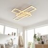 Marluk Deckenleuchte LED Chrom, Sandfarben, Weiß, 1-flammig