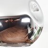 Ripoll Deckenleuchte Glas 30 cm Chrom, Rauchfarben, 1-flammig