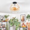 Ripoll Deckenleuchte Glas 30 cm Bernsteinfarben, Klar, 1-flammig