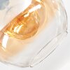 Ripoll Deckenleuchte Glas 30 cm Bernsteinfarben, Klar, 1-flammig