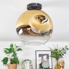 Ripoll Deckenleuchte Glas 30 cm Gold, Klar, 1-flammig