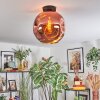 Ripoll Deckenleuchte Glas 30 cm Kupferfarben, 1-flammig