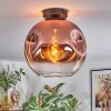 Ripoll Deckenleuchte Glas 30 cm Klar, Kupferfarben, 1-flammig