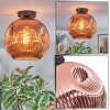 Ripoll Deckenleuchte Glas 30 cm Kupferfarben, 1-flammig