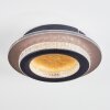 Lidor Deckenleuchte LED Gold, Schwarz, 1-flammig